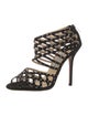 Jimmy Choo Suede Crystal Embellishments Sandals