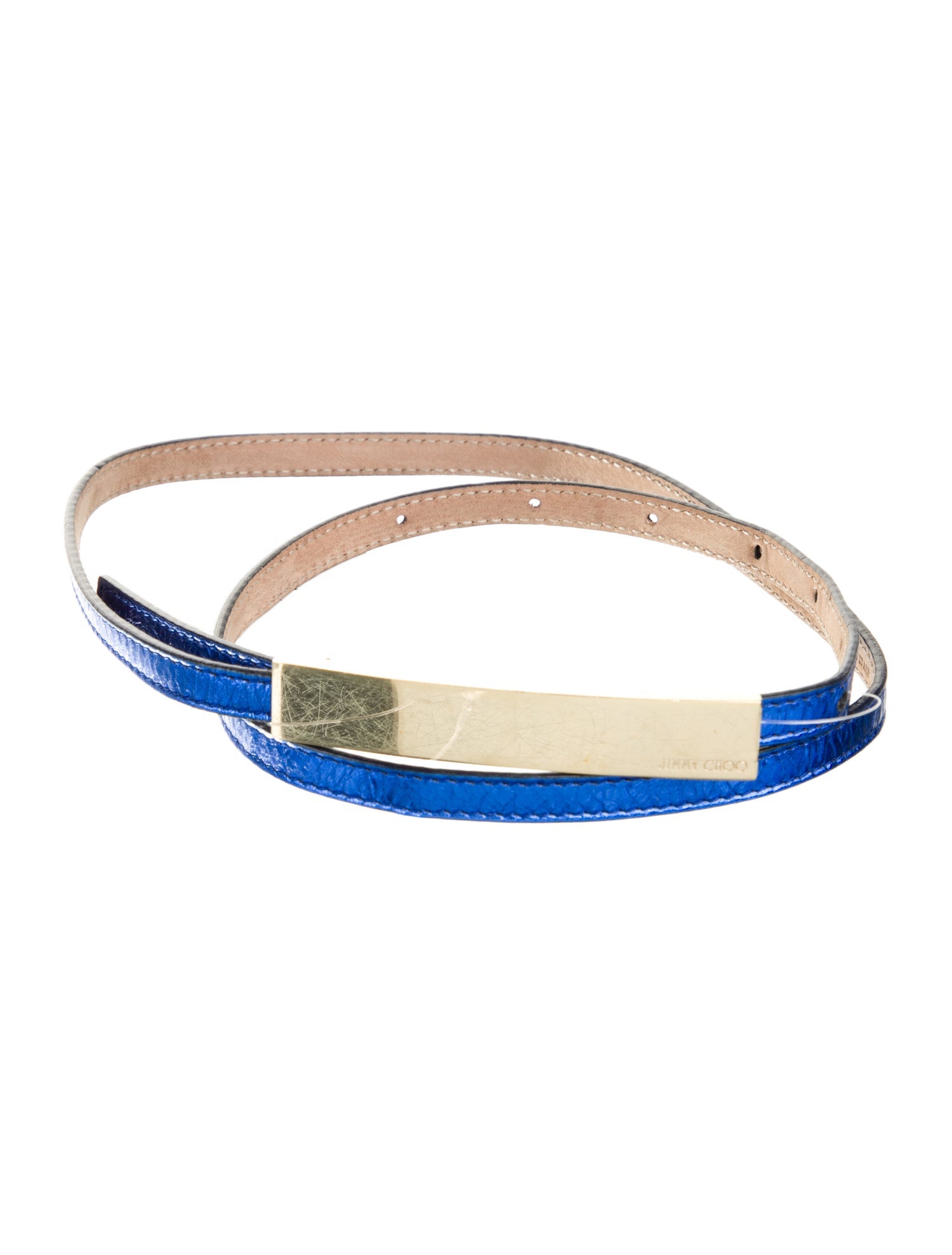 Jimmy Choo Skinny Leather Waist Belt
