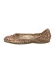Jimmy Choo Leather Lasercut Accents Ballet Flats