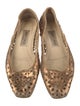 Jimmy Choo Leather Lasercut Accents Ballet Flats