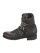 Jimmy Choo Leather Combat Boots
