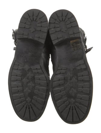 Jimmy Choo Leather Combat Boots