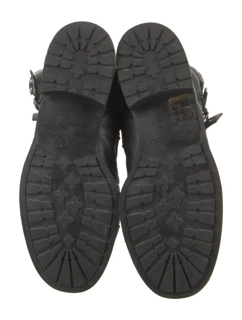 Jimmy Choo Leather Combat Boots