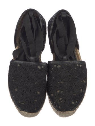 Jimmy Choo Embroidered Accent Espadrilles