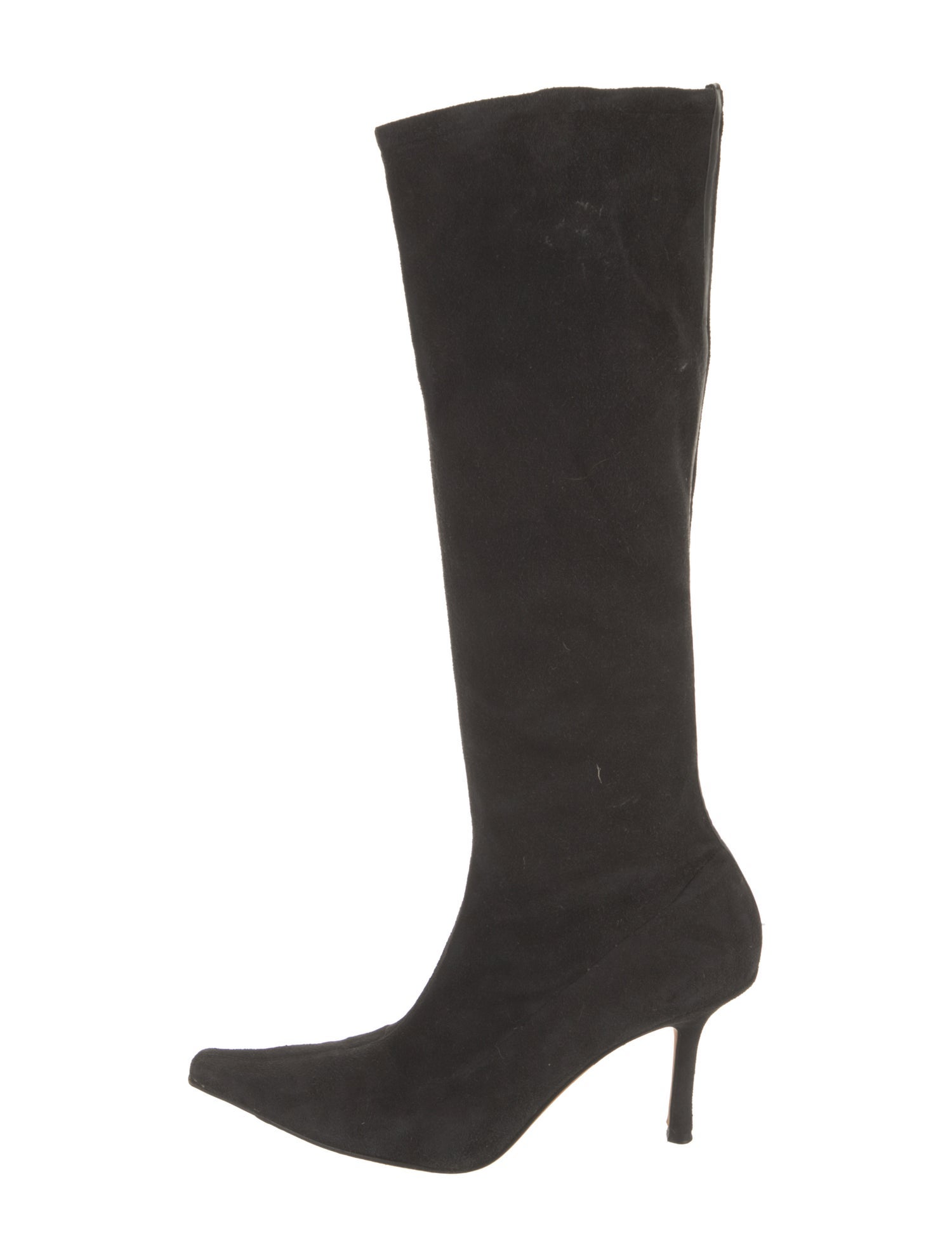 Jimmy Choo Suede Leather Trim Embellishment Boots