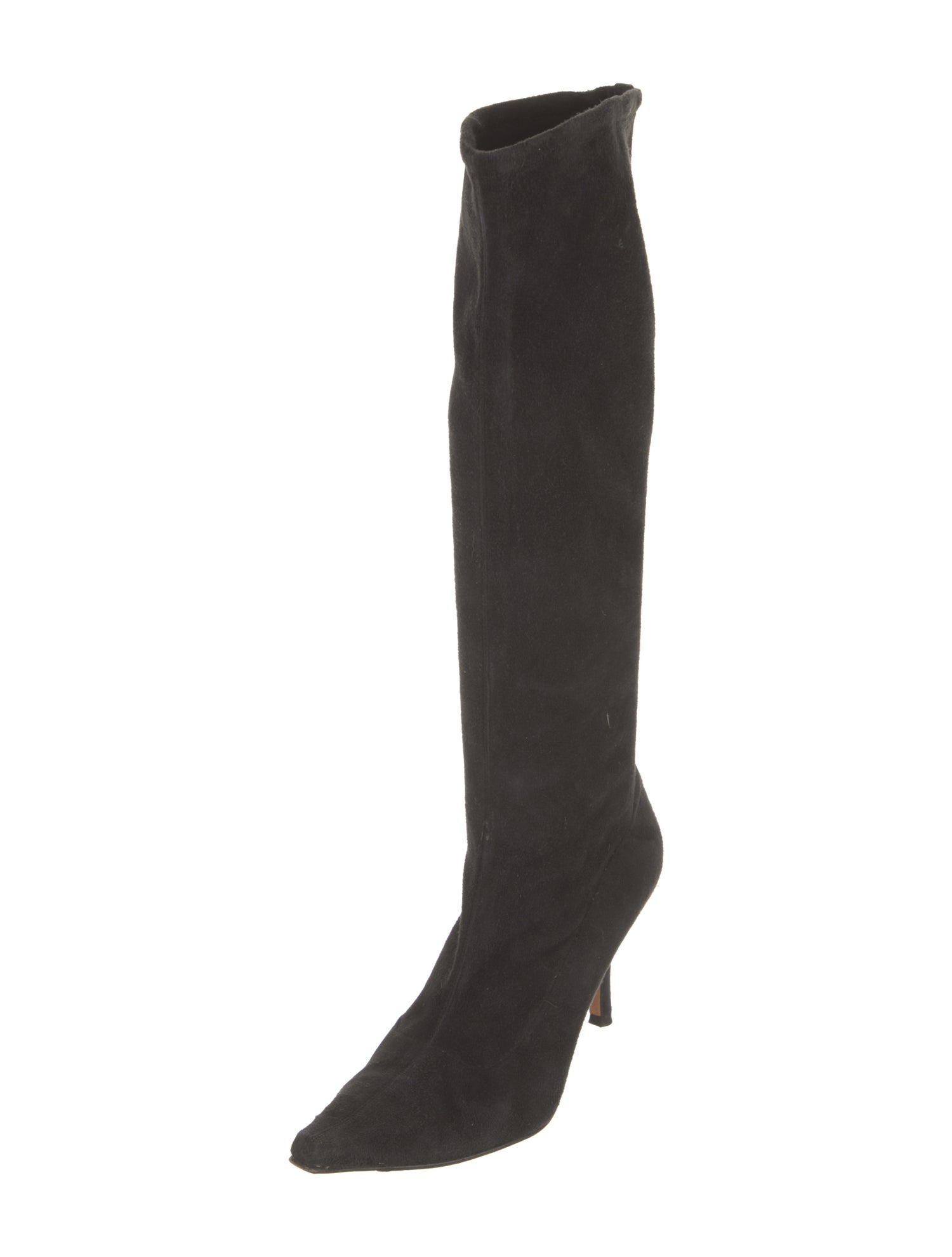 Jimmy Choo Suede Leather Trim Embellishment Boots