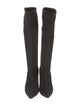 Jimmy Choo Suede Leather Trim Embellishment Boots