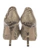 Jimmy Choo Embossed Leather Animal Print Pumps