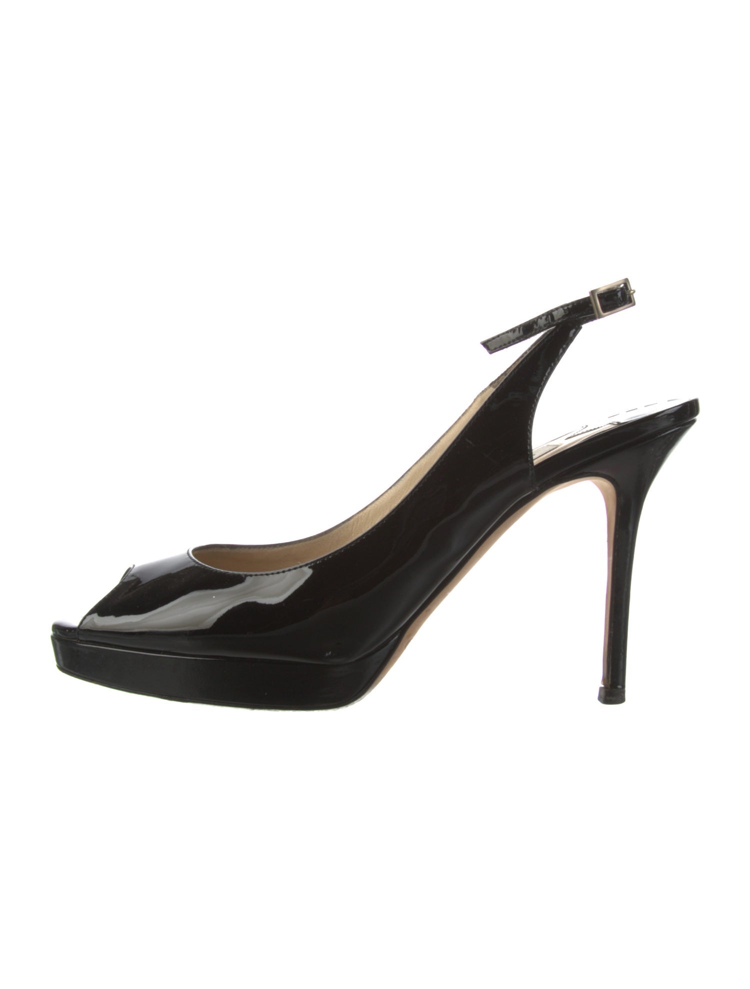 Jimmy Choo Patent Leather Slingback Sandals