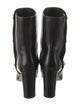 Jimmy Choo Leather Beaded Accents Boots