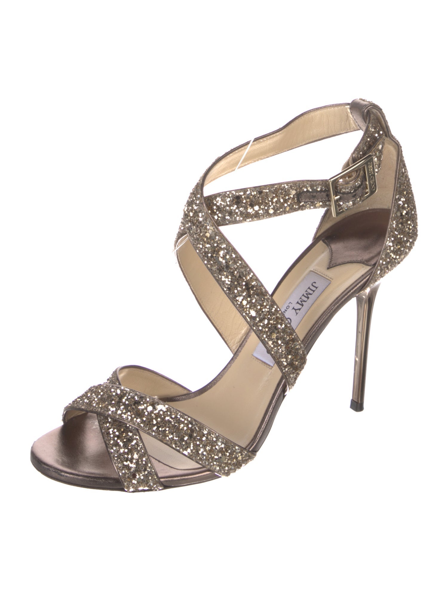 Jimmy Choo Glitter Glitter Accents D'Orsay Pumps