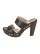 Jimmy Choo Leather Studded Accents Slides