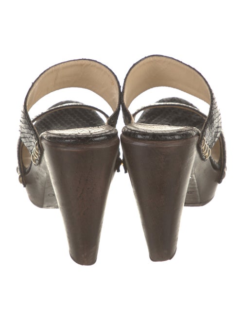 Jimmy Choo Leather Studded Accents Slides