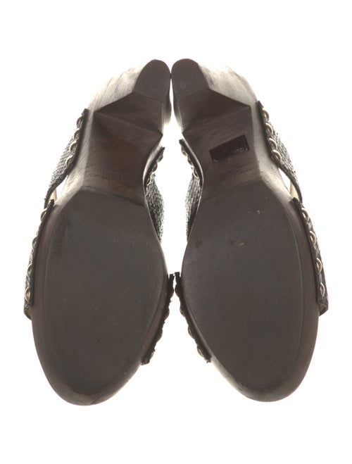 Jimmy Choo Leather Studded Accents Slides