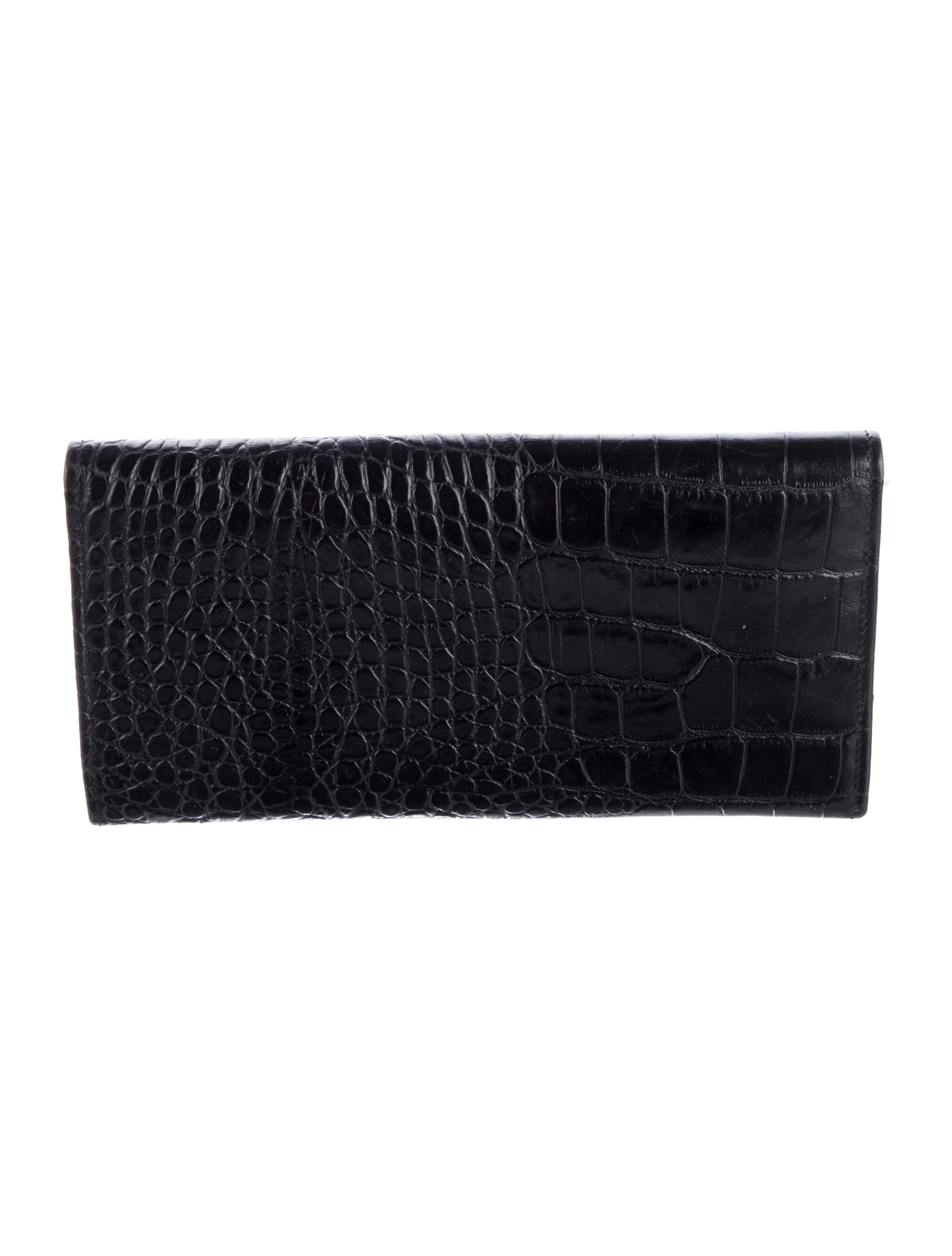 Jimmy Choo Embossed Leather Printed Continental Wallet