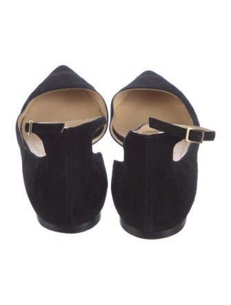 Jimmy Choo Suede D'Orsay Flats