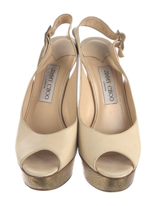 Jimmy Choo Leather Slingback Sandals