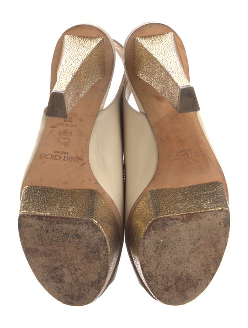 Jimmy Choo Leather Slingback Sandals