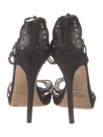Jimmy Choo Glitter Accents Sandals