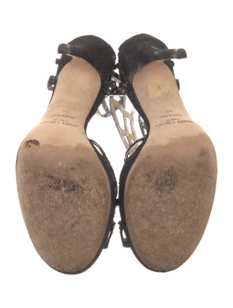 Jimmy Choo Glitter Accents Sandals