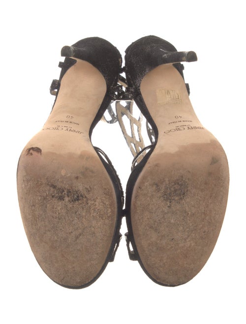Jimmy Choo Glitter Accents Sandals