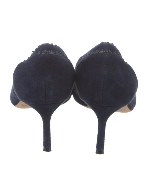 Jimmy Choo Suede Cutout Accent Pumps