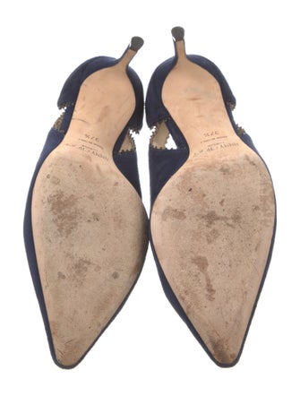 Jimmy Choo Suede Cutout Accent Pumps