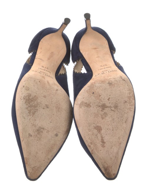 Jimmy Choo Suede Cutout Accent Pumps