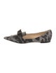 Jimmy Choo Glitter Animal Print Loafers