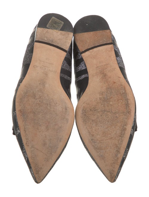 Jimmy Choo Glitter Animal Print Loafers