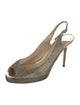 Jimmy Choo Leather Slingback Sandals