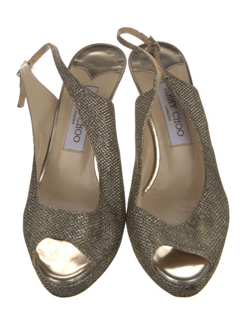 Jimmy Choo Leather Slingback Sandals