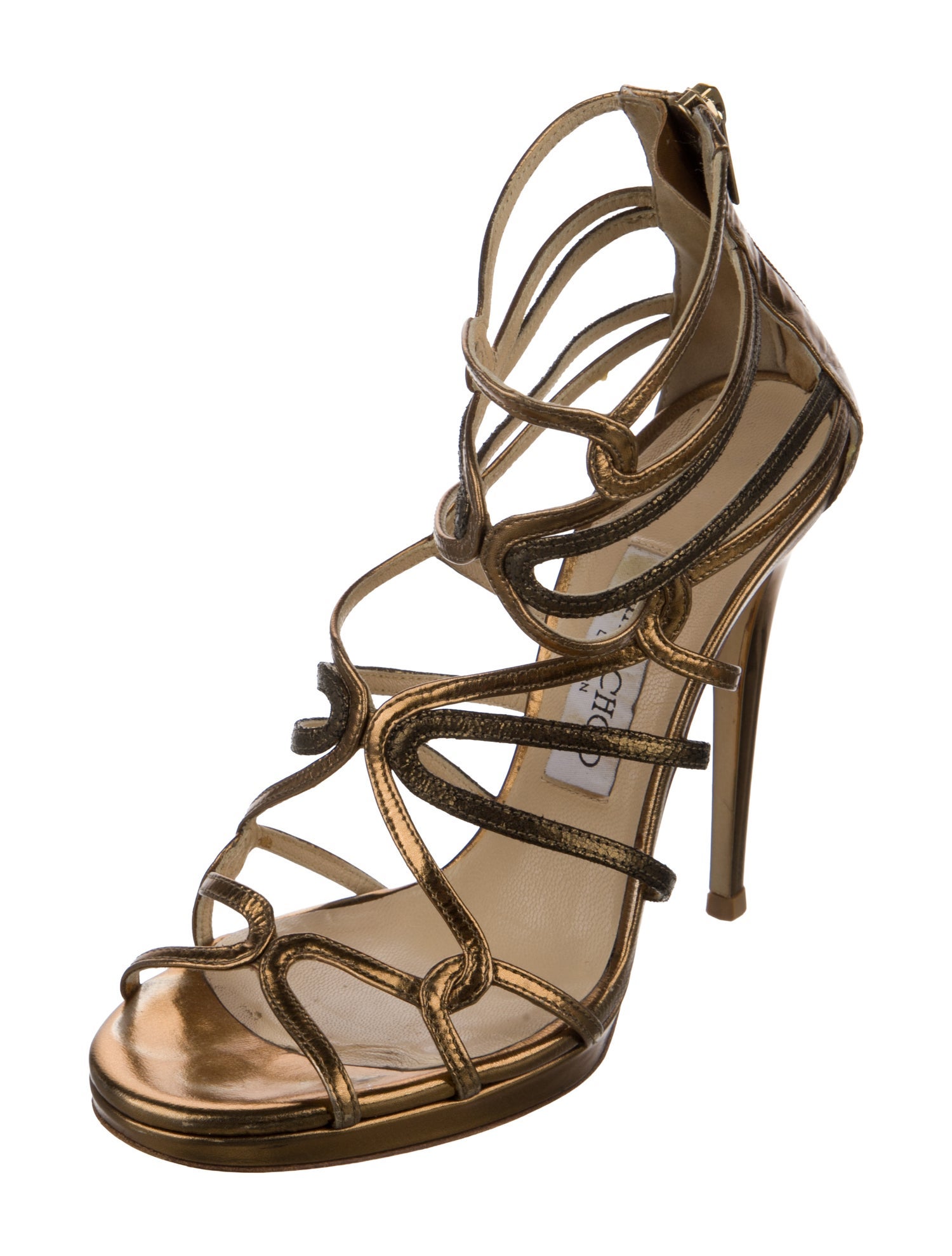 Jimmy Choo Leather Slingback Sandals