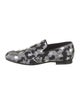 Jimmy Choo Camouflage Print Glitter Accents Loafers