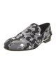 Jimmy Choo Camouflage Print Glitter Accents Loafers