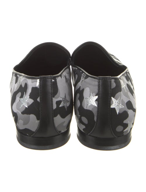 Jimmy Choo Camouflage Print Glitter Accents Loafers