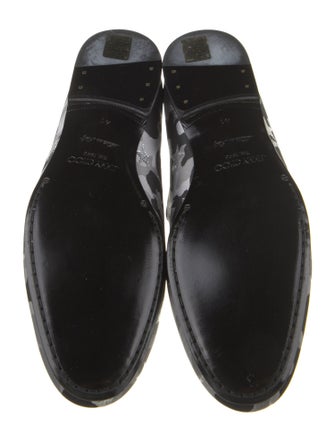 Jimmy Choo Camouflage Print Glitter Accents Loafers