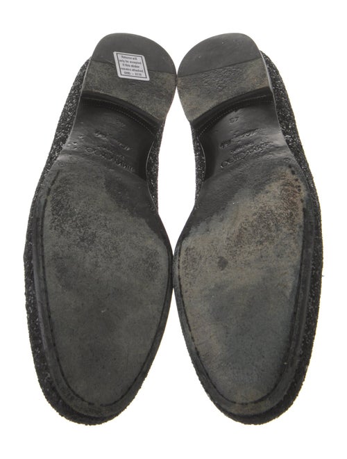 Jimmy Choo Glitter Printed Loafers