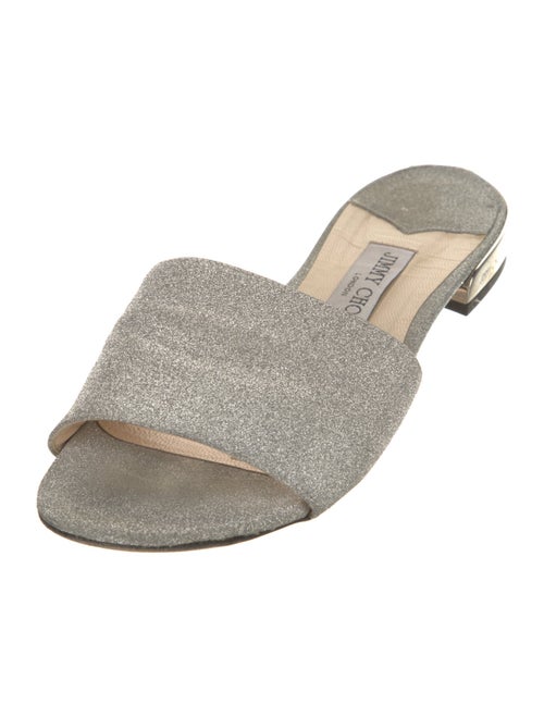 Jimmy Choo Glitter Accents Slides
