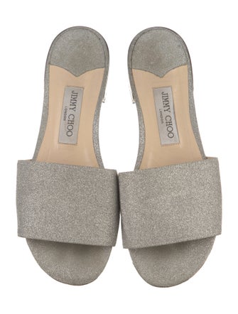 Jimmy Choo Glitter Accents Slides