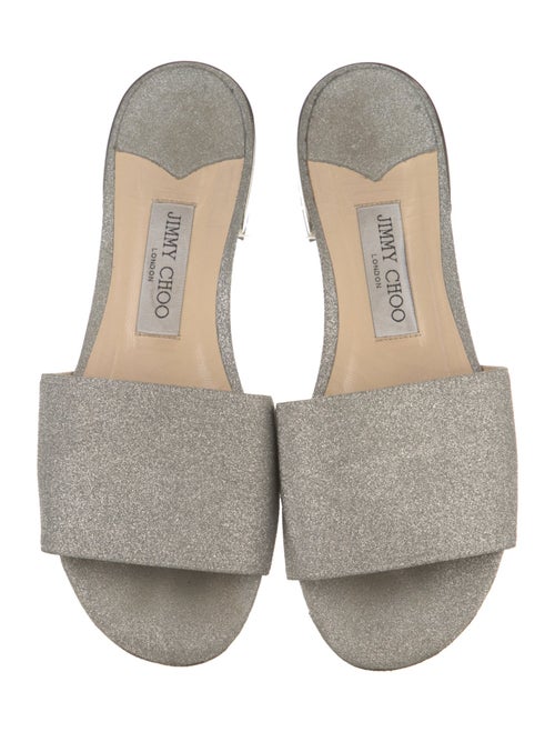 Jimmy Choo Glitter Accents Slides