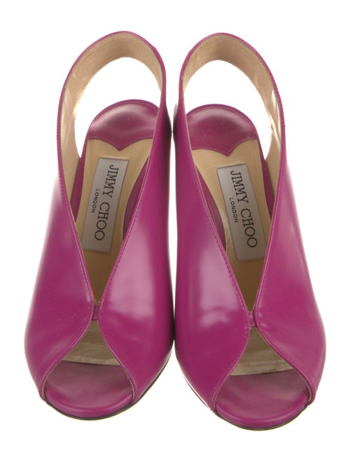 Jimmy Choo Leather Slingback Sandals