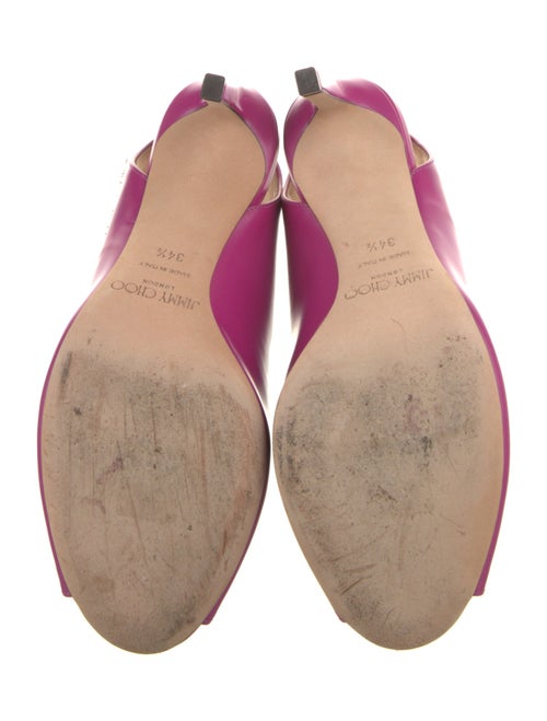 Jimmy Choo Leather Slingback Sandals