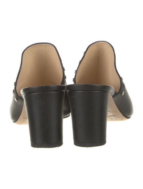 Jimmy Choo Leather Studded Accents Slides