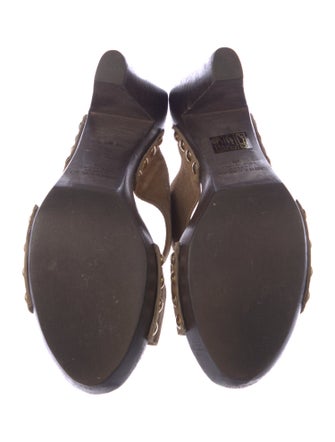 Jimmy Choo Suede Studded Accents Slides