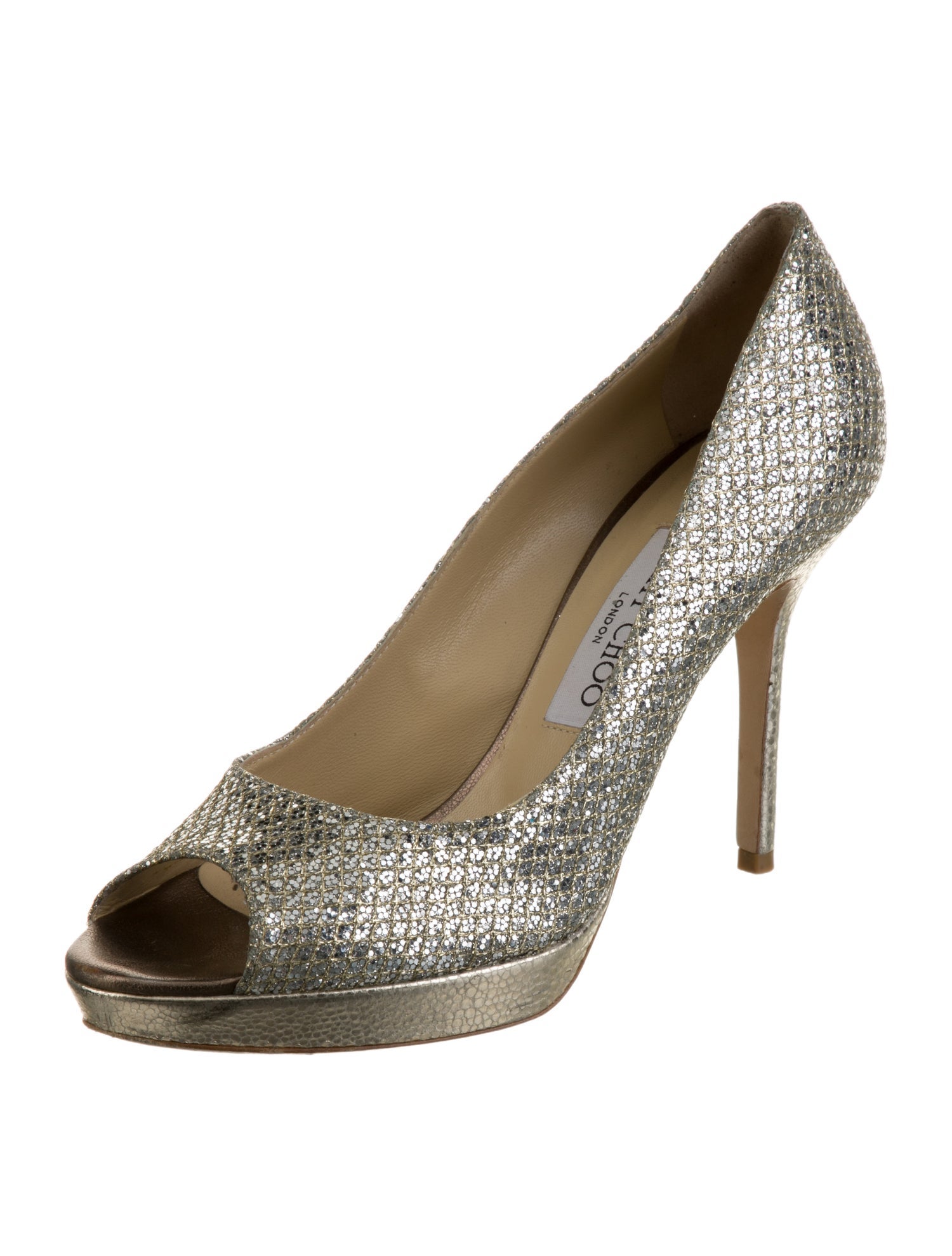 Jimmy Choo Glitter Accents Pumps