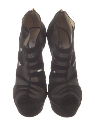 Jimmy Choo Suede T-Strap Pumps