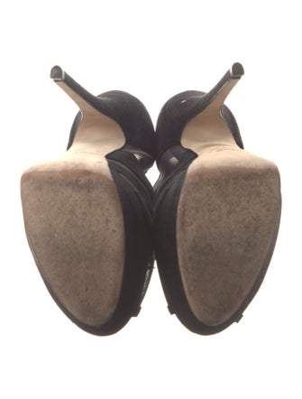 Jimmy Choo Suede T-Strap Pumps