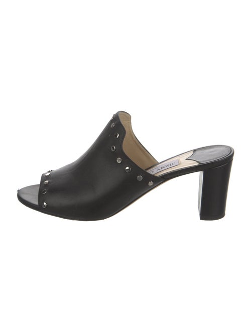 Jimmy Choo Leather Studded Accents Slides