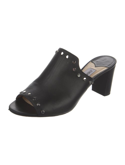 Jimmy Choo Leather Studded Accents Slides